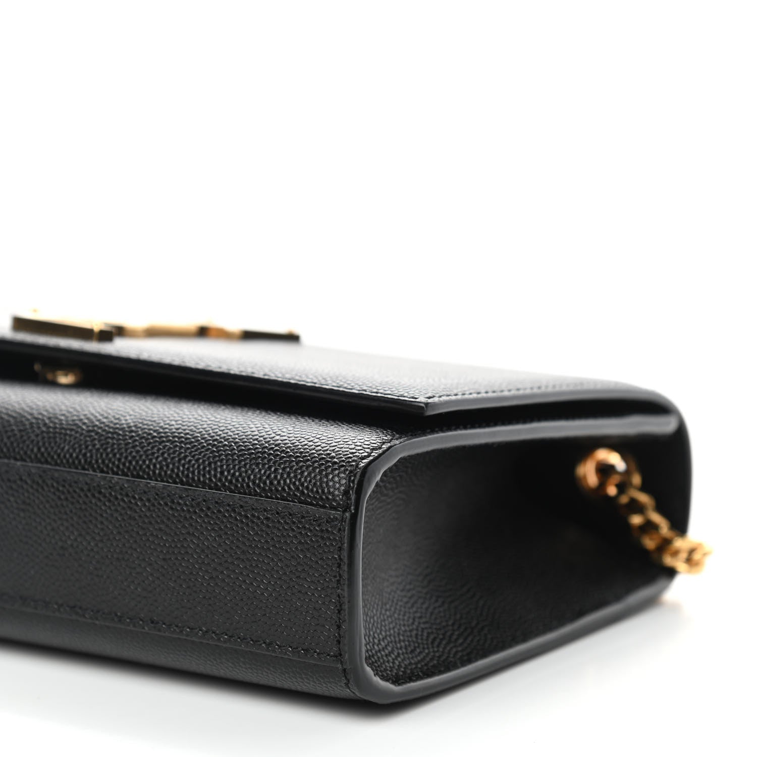 Saint Laurent Grain De Poudre Small Monogram Kate Satchel Black 9 of 10
