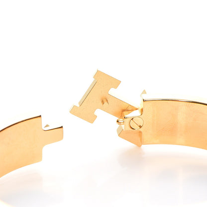 Hermes Enamel Narrow Clic Clac H Bracelet PM White 4 of 6