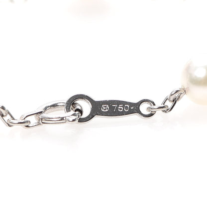 Mikimoto 18K White Gold 5mm Akoya Pearl Station Bracelet 4 of 4