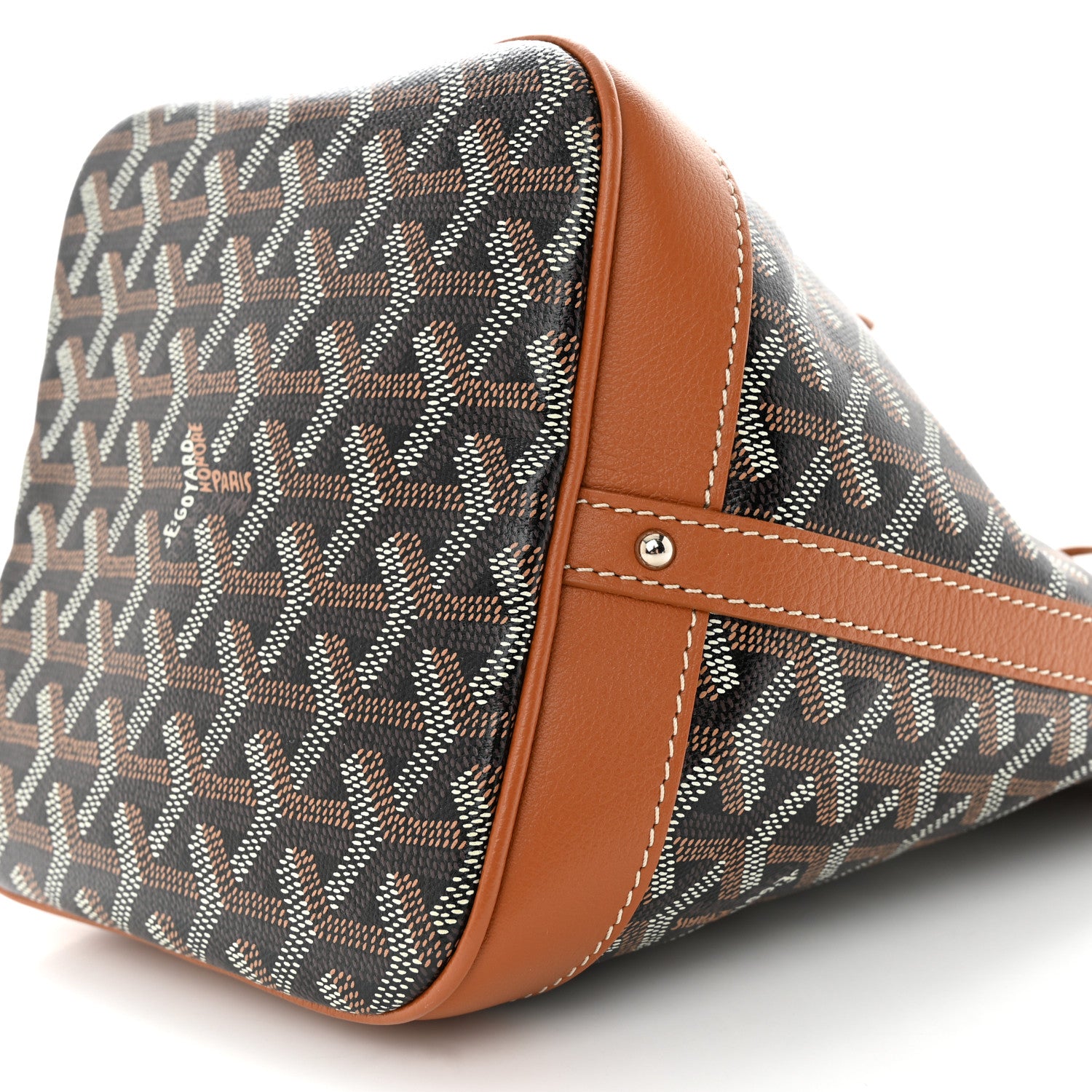 Goyard Goyardine Petit Flot Bucket Bag PM Black Gold 10 of 12