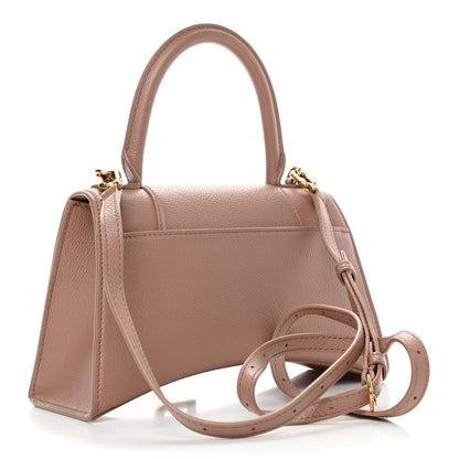 Balenciaga Grained Calfskin Small Hourglass Top Handle Bag Nude Beige 2 of 4