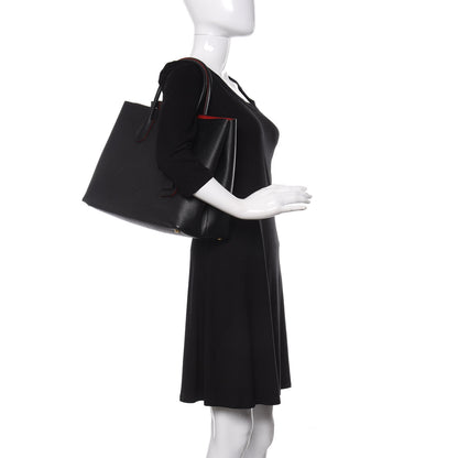 Prada Saffiano Cuir Large Double Bag Black Fuoco 2 of 9