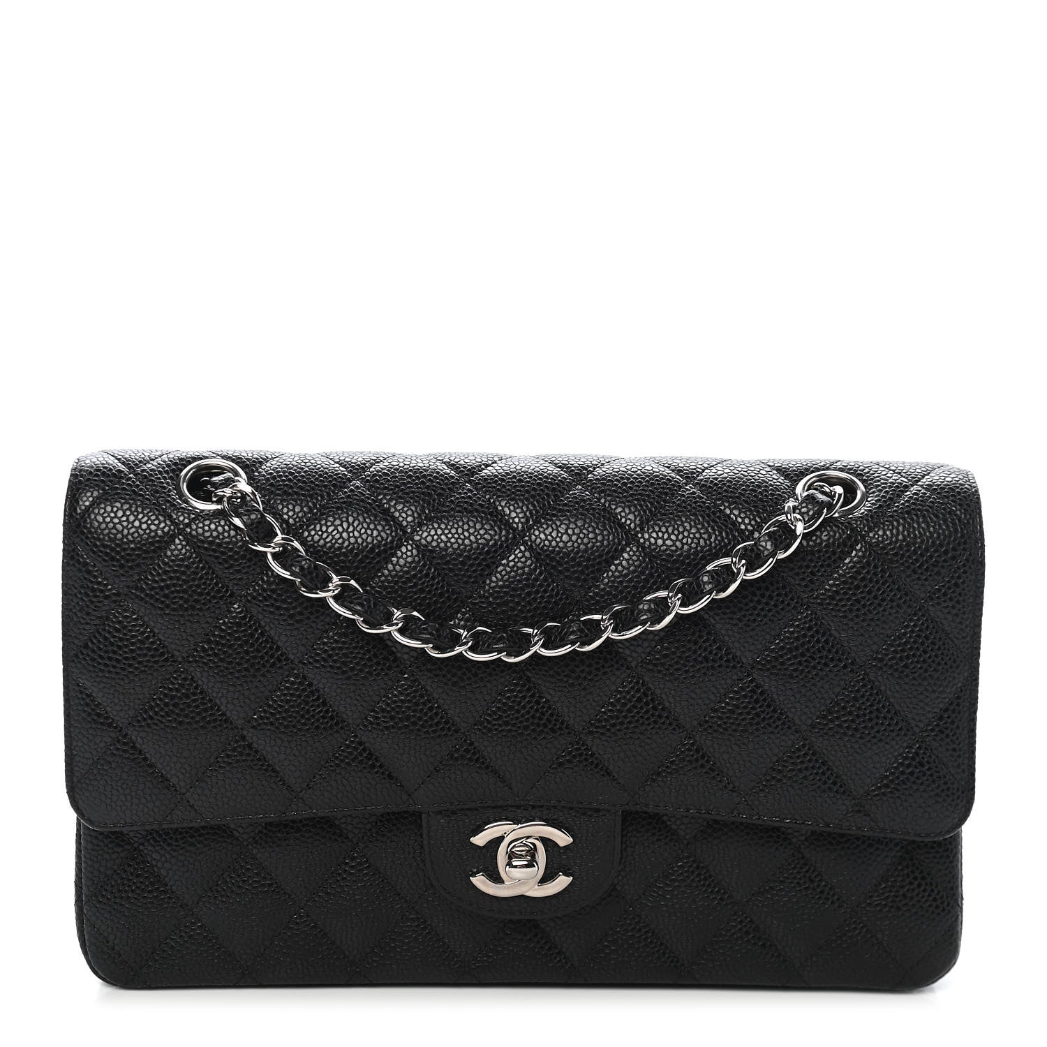 Chanel Caviar Quilted Medium Double Flap Black 1 of 9