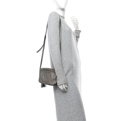 Gucci Metallic Cellarius Calfskin Small Soho Disco Bag Sasso 2 of 11