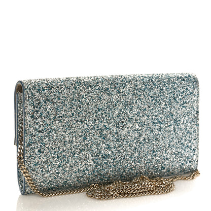 Jimmy Choo Glitter Emmie Clutch Silver 2 of 8