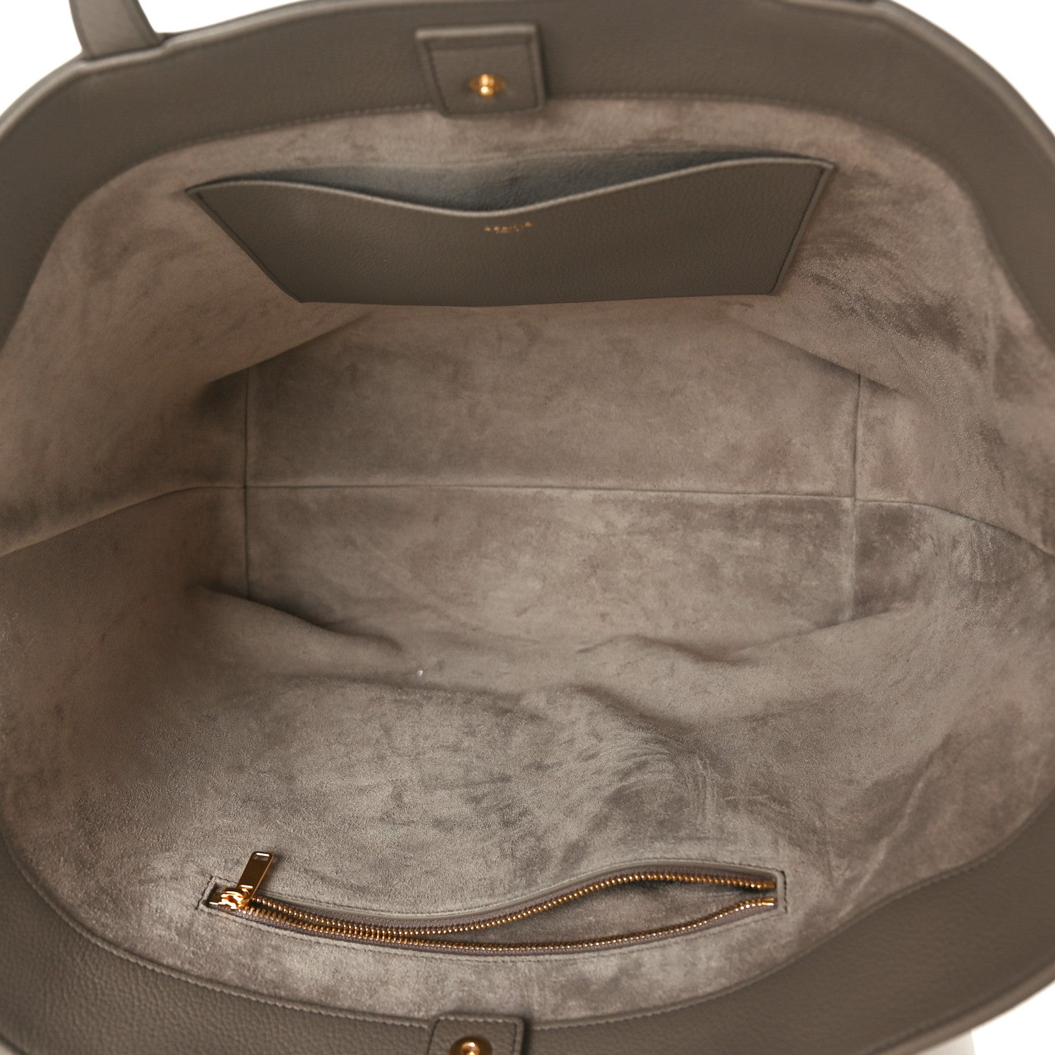 Celine Grained Calfskin Triomphe Medium Cabas Anais Pebble 5 of 10