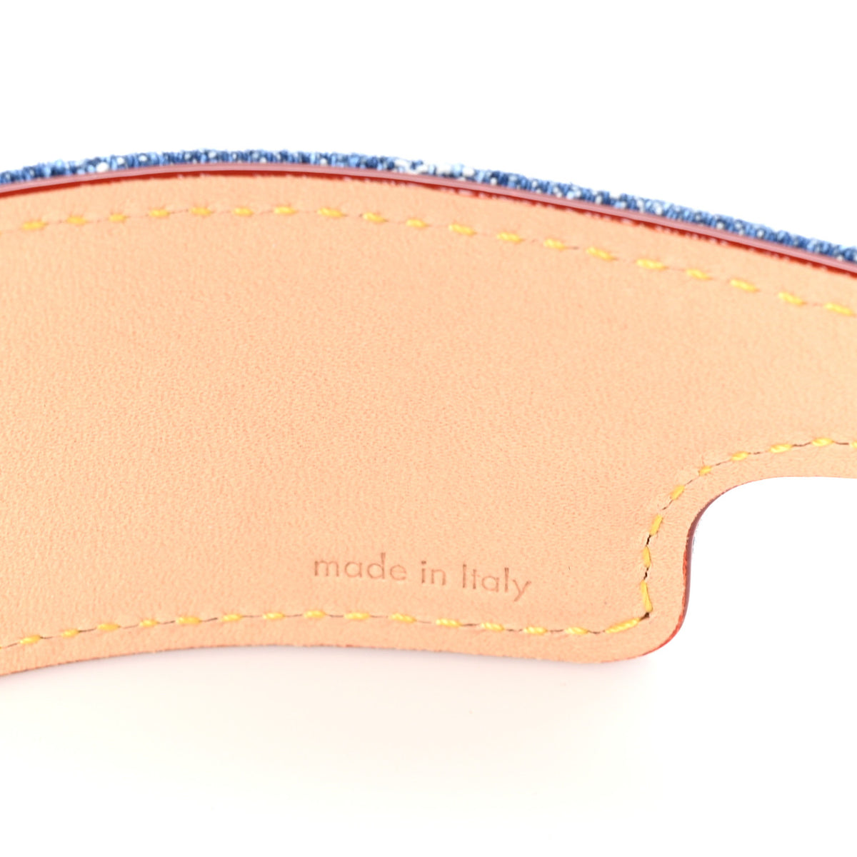 Monogram Denim Headband Blue