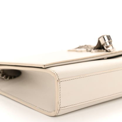 Saint Laurent Grain De Poudre Calfskin Medium Classic Monogram Kate Tassel Satchel Crema Soft 8 of 11