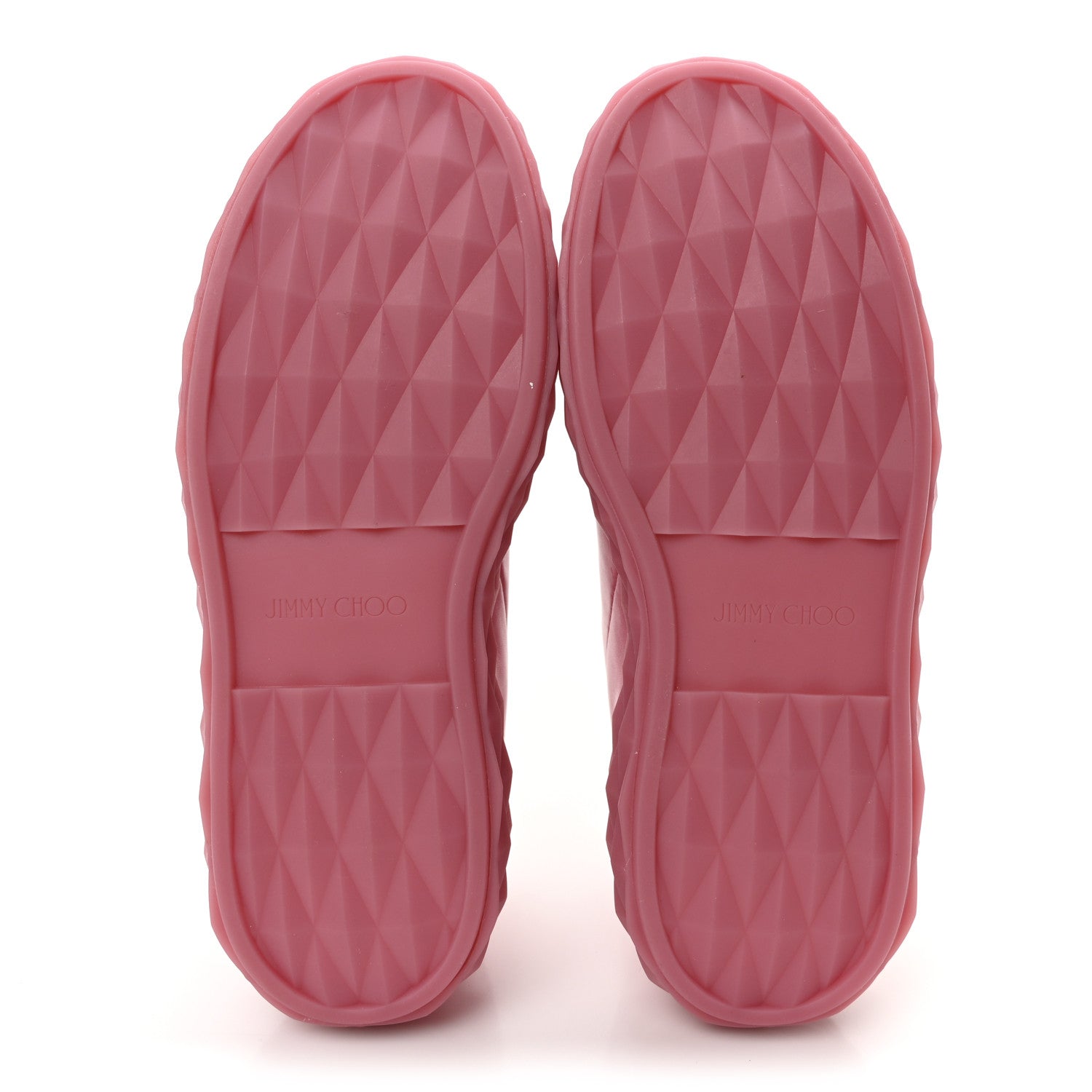 Jimmy Choo Nappa Diamond Maxi F II Platform Sneakers 39.5 Pink 6 of 8