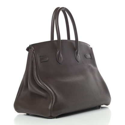 Hermes Togo Birkin 35 Chocolate 2 of 14