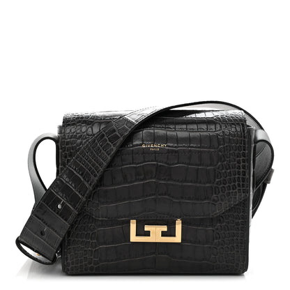 Givenchy Calfskin Crocodile Embossed Small Eden Storm Grey 1 of 9