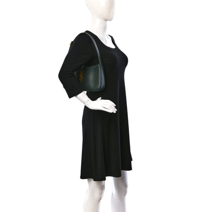 Saint Laurent Smooth Calfskin Le 5 A 7 Hobo Vert Fonce 2 of 13