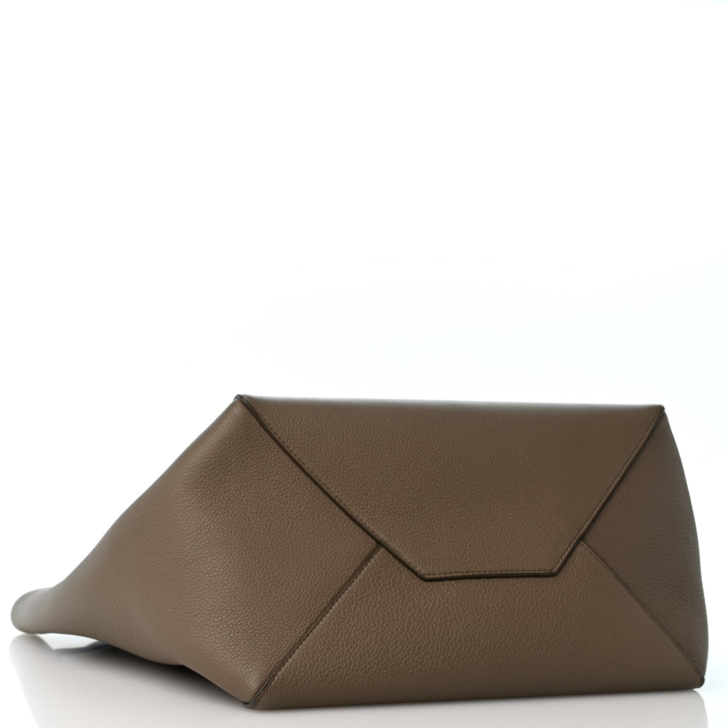 Soft Grained Calfskin Medium Belt Cabas Phantom Taupe