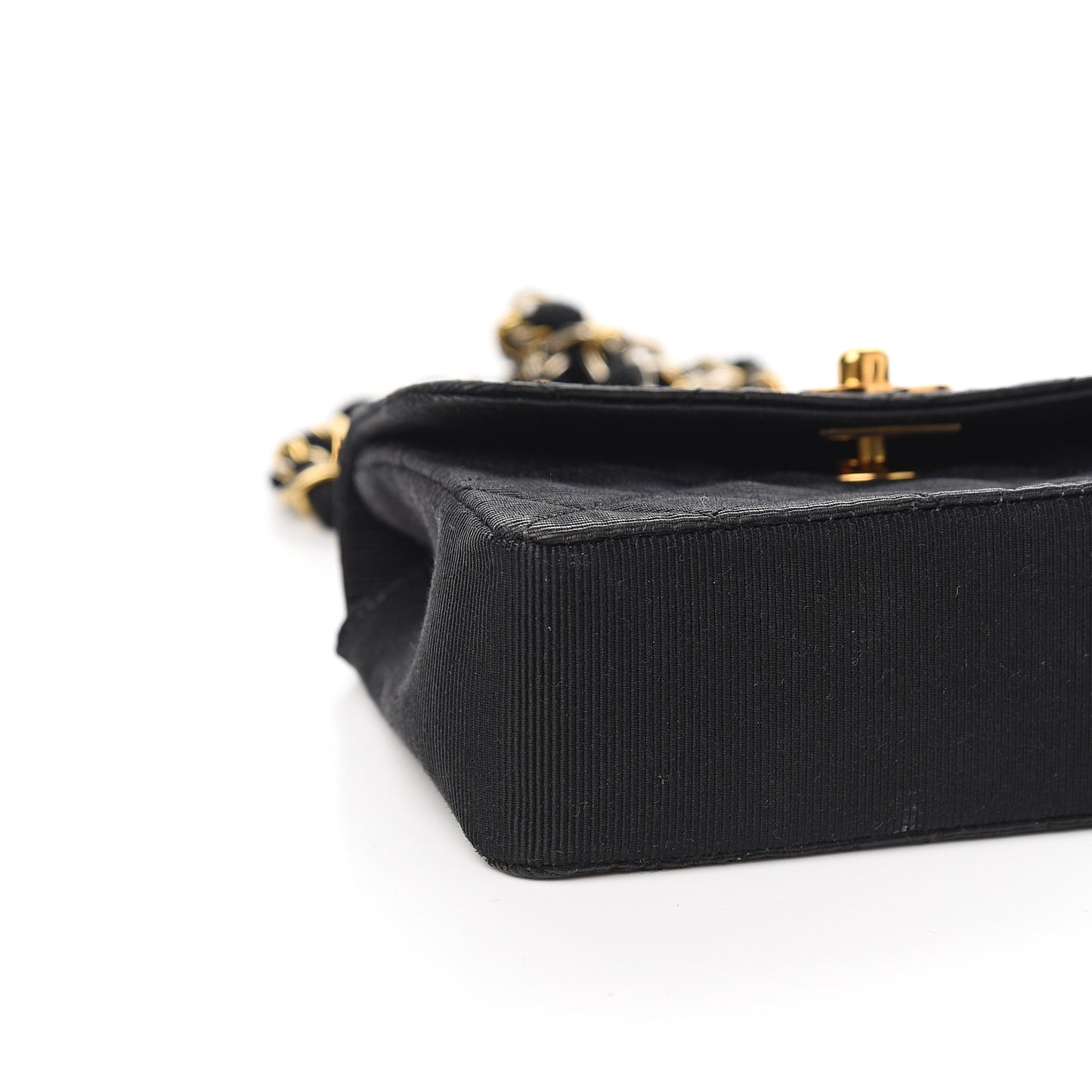 Jersey Quilted Mini Square Flap Black