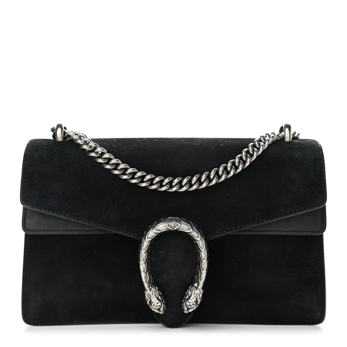 Suede Small Dionysus Shoulder Bag Black