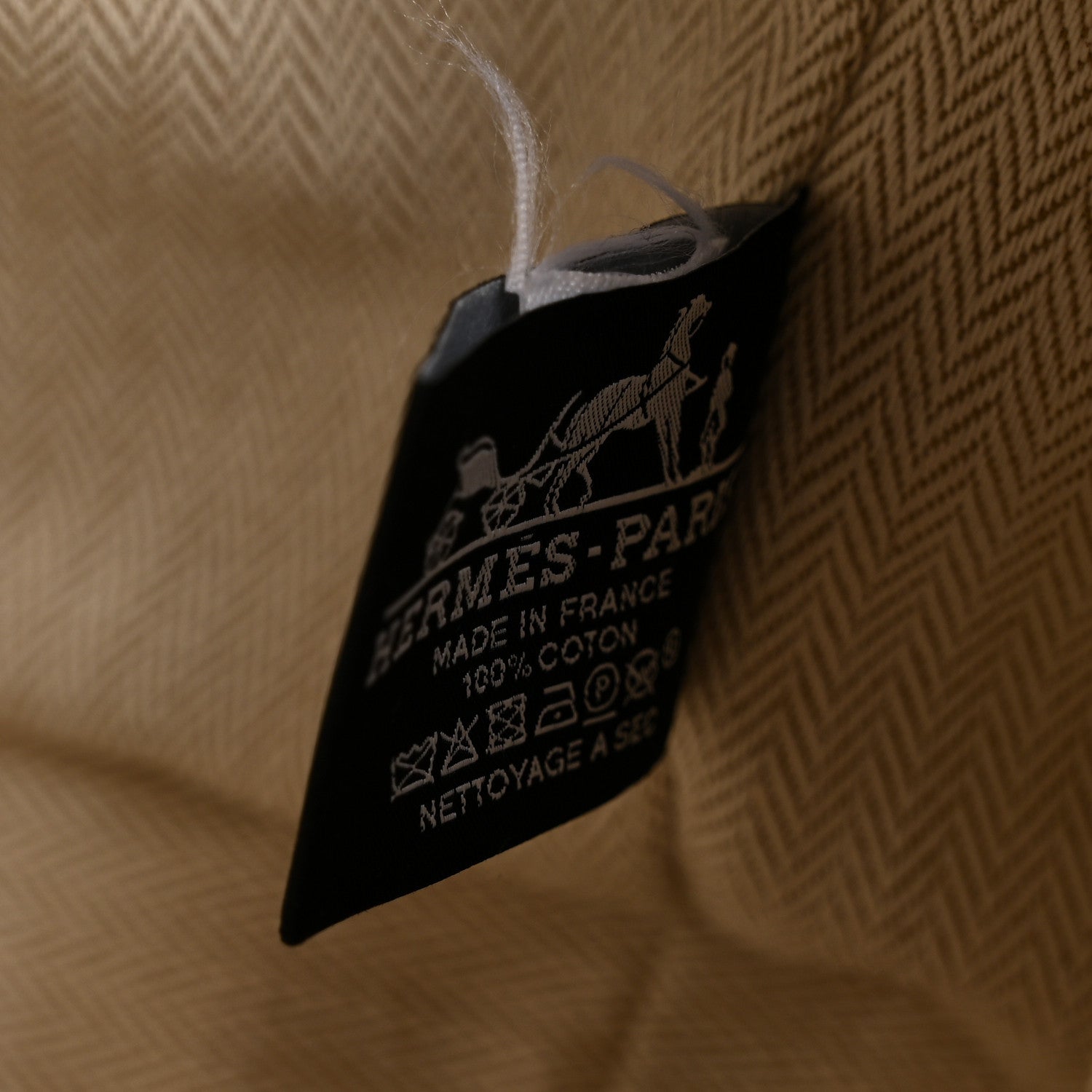 Hermes Canvas Small Bride-A-Brac Pouch Natural 6 of 6