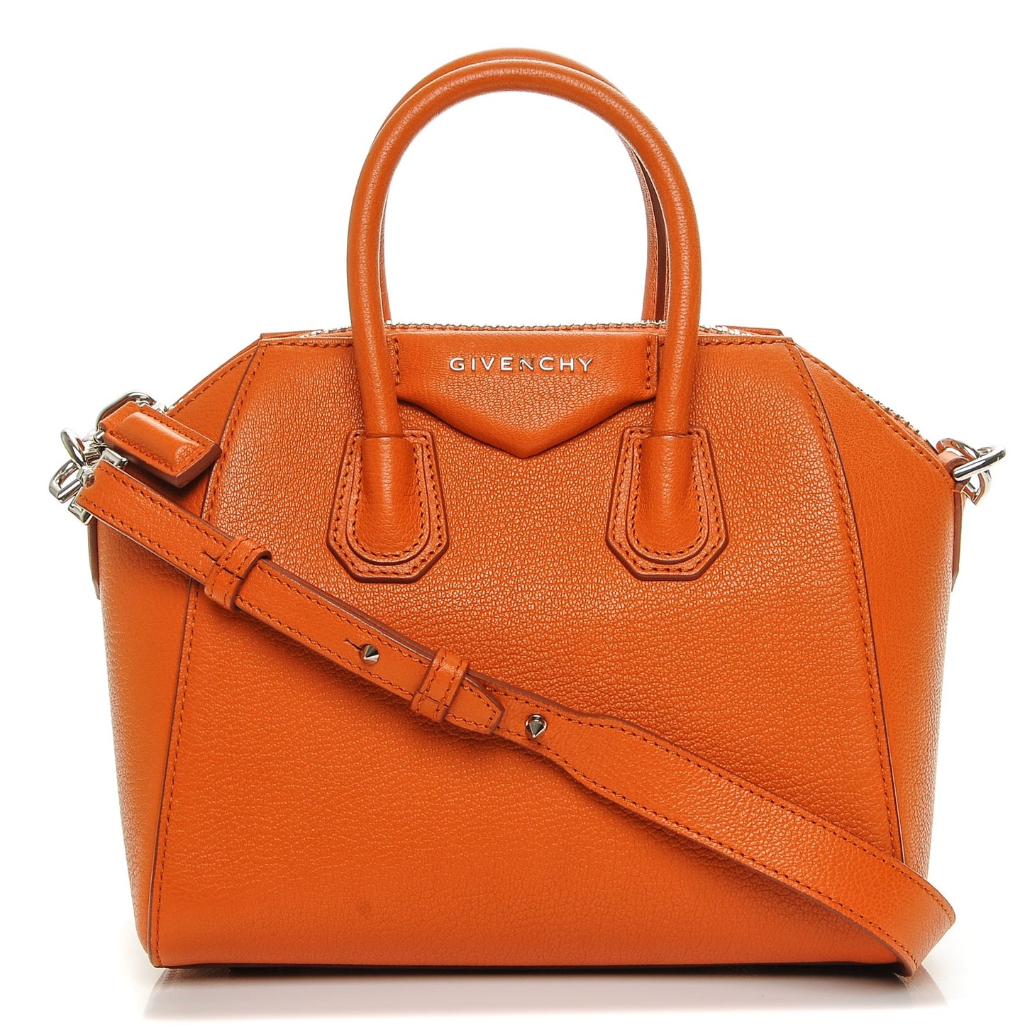 Sugar Goatskin Mini Antigona Rust