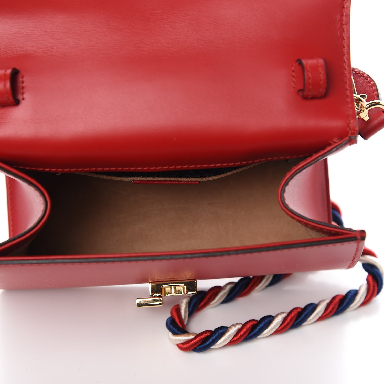 Gucci Calfskin Mini Sylvie Top Handle Bag Hibiscus Red 6 of 11