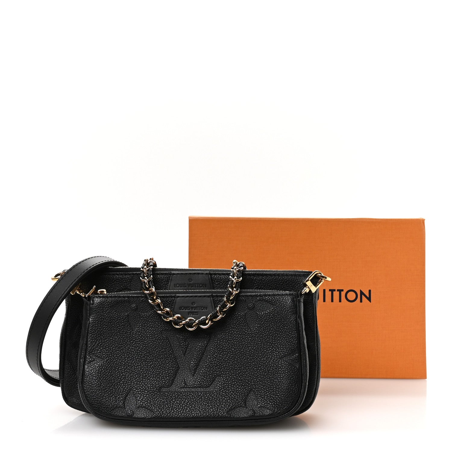 Louis Vuitton Empreinte Monogram Giant Multi Pochette Accessories Black 10 of 10