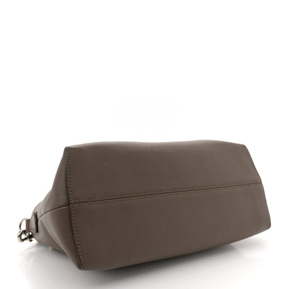 Fendi Vitello Dolce Bi-Color FF 1974 Embossed Medium By The Way Boston Bag Maya Black 4 of 13