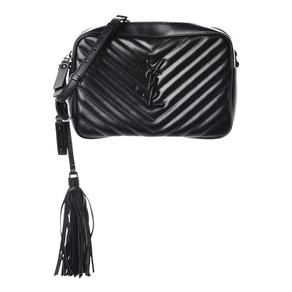 Saint Laurent Calfskin Matelasse Monogram Lou Camera Bag Black 1 of 11