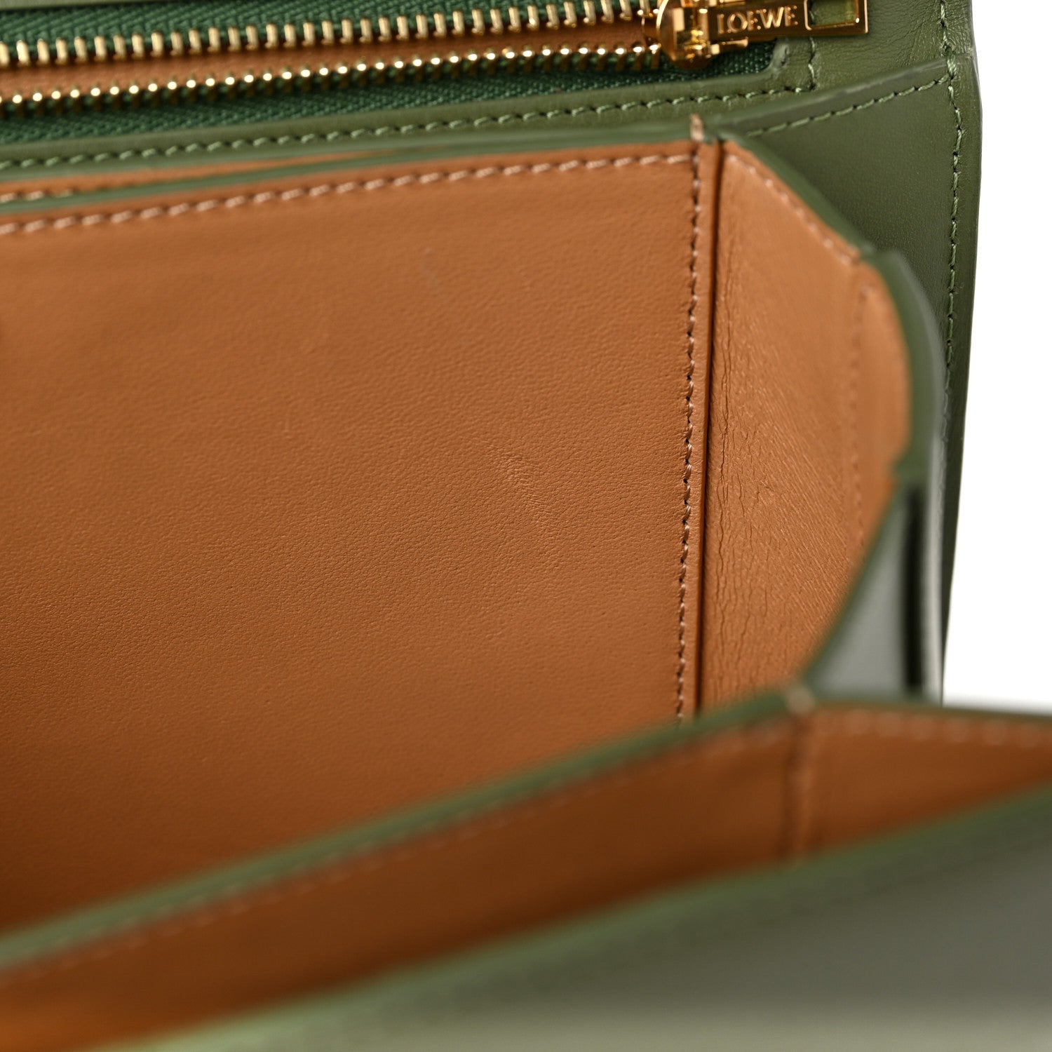 Loewe Silk Calfskin Goya Bag Avocado 10 of 11