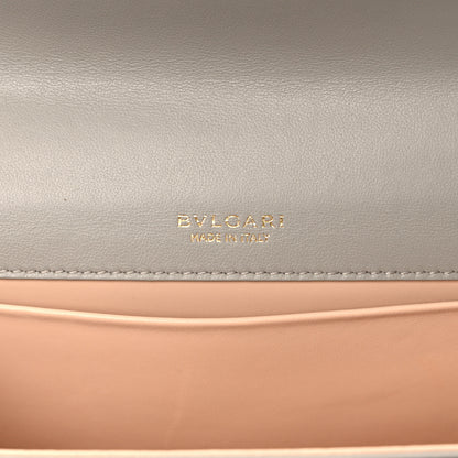 Bulgari Metropolitan Calfskin East West Maxi Chain Shoulder Bag Grey 5 of 10