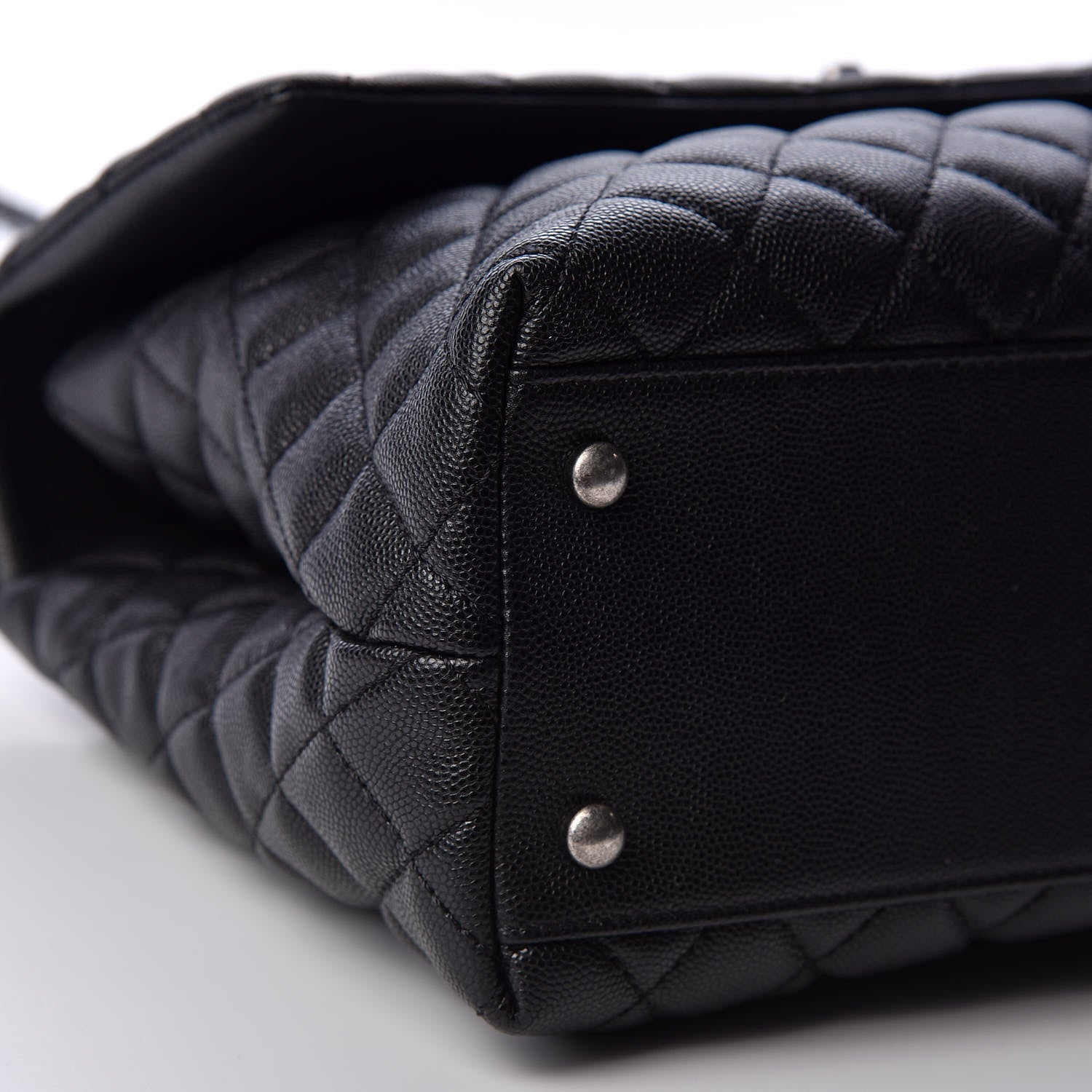 Chanel Caviar Quilted Medium Coco Handle Flap Black 5 of 9