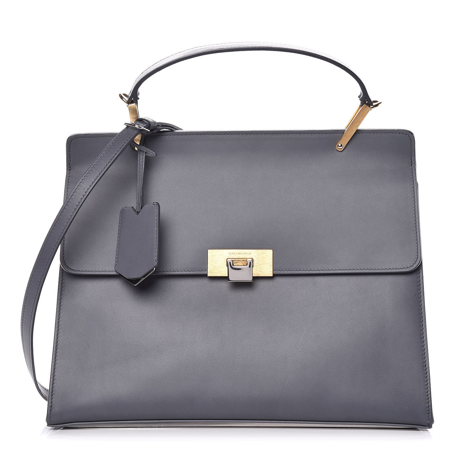 Balenciaga Veau Le Dix M Cartable Shoulder Bag Gris Ardoise 1 of 10