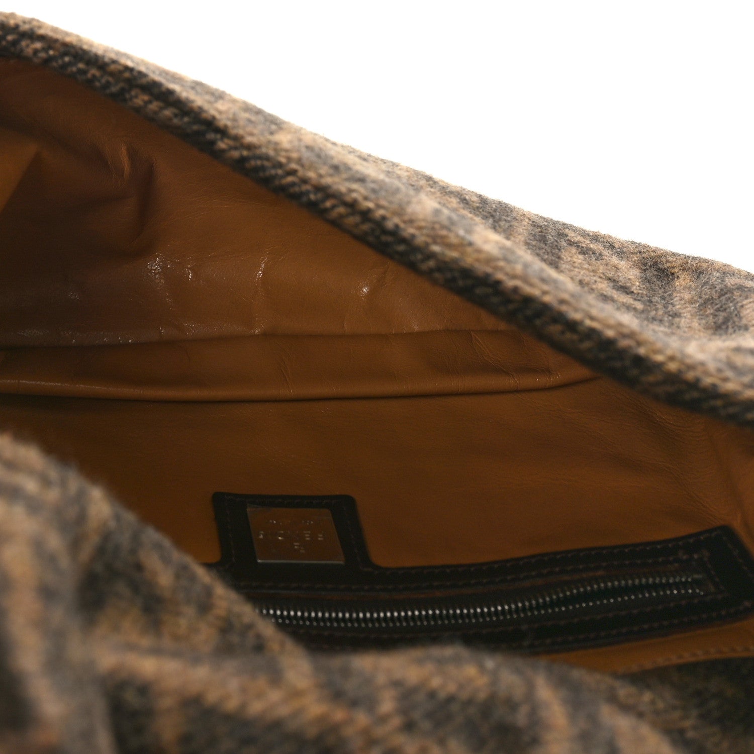 Fendi Wool Zucca Baguette Tobacco 5 of 9