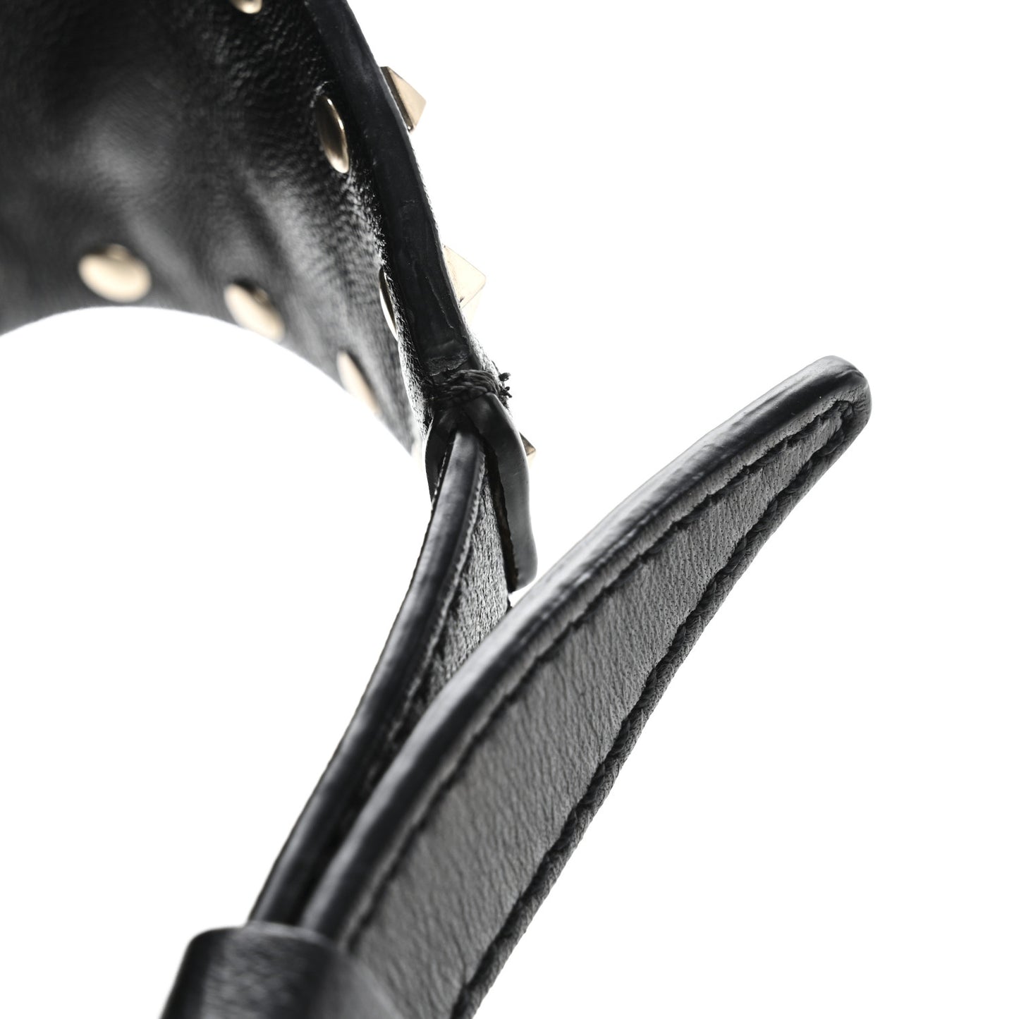 Nappa Rockstud Spike Belt Bag 85 Black