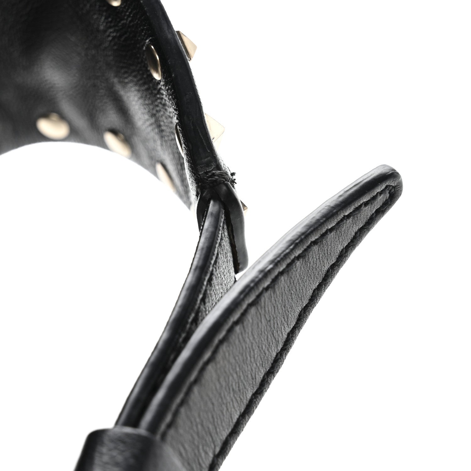 Valentino Garavani Nappa Rockstud Spike Belt Bag 85 Black 10 of 10