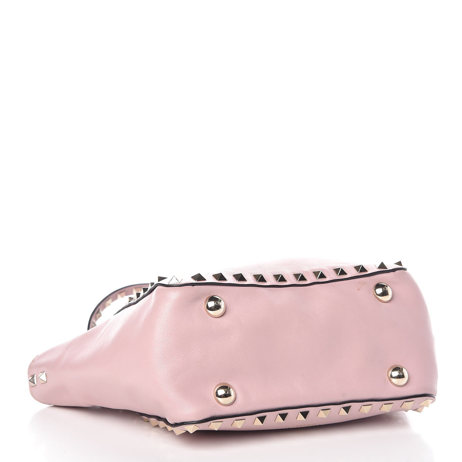 Valentino Garavani Vitello Mini Rockstud Tote Water Rose 4 of 9