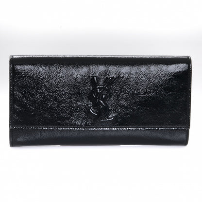 Saint Laurent Patent Belle de Jour Clutch Thyme 3 of 8