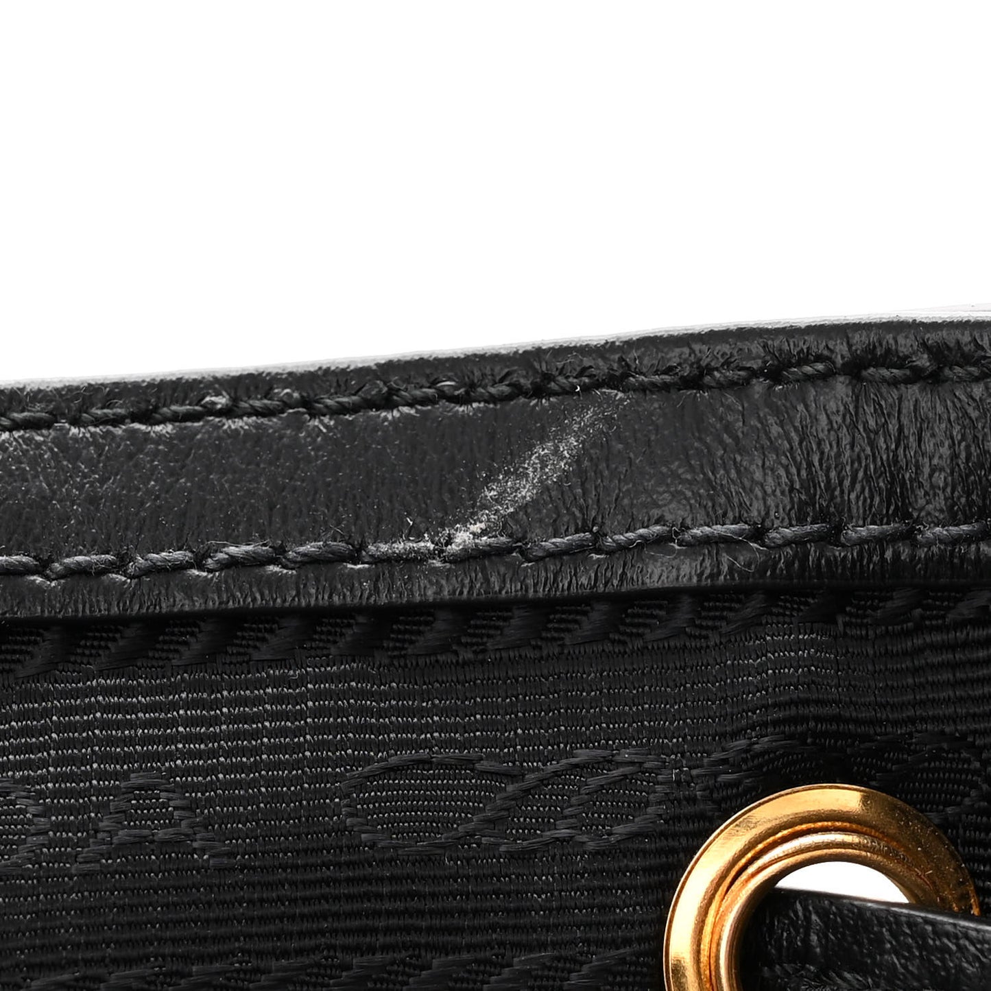 Jacquard Logo Mini Bucket Crossbody Bag Black