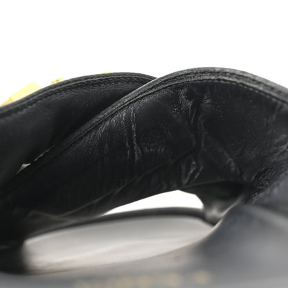 Fendi Vitello Womens Fendigraphy Slide Sandals 38.5 Black 9 of 11