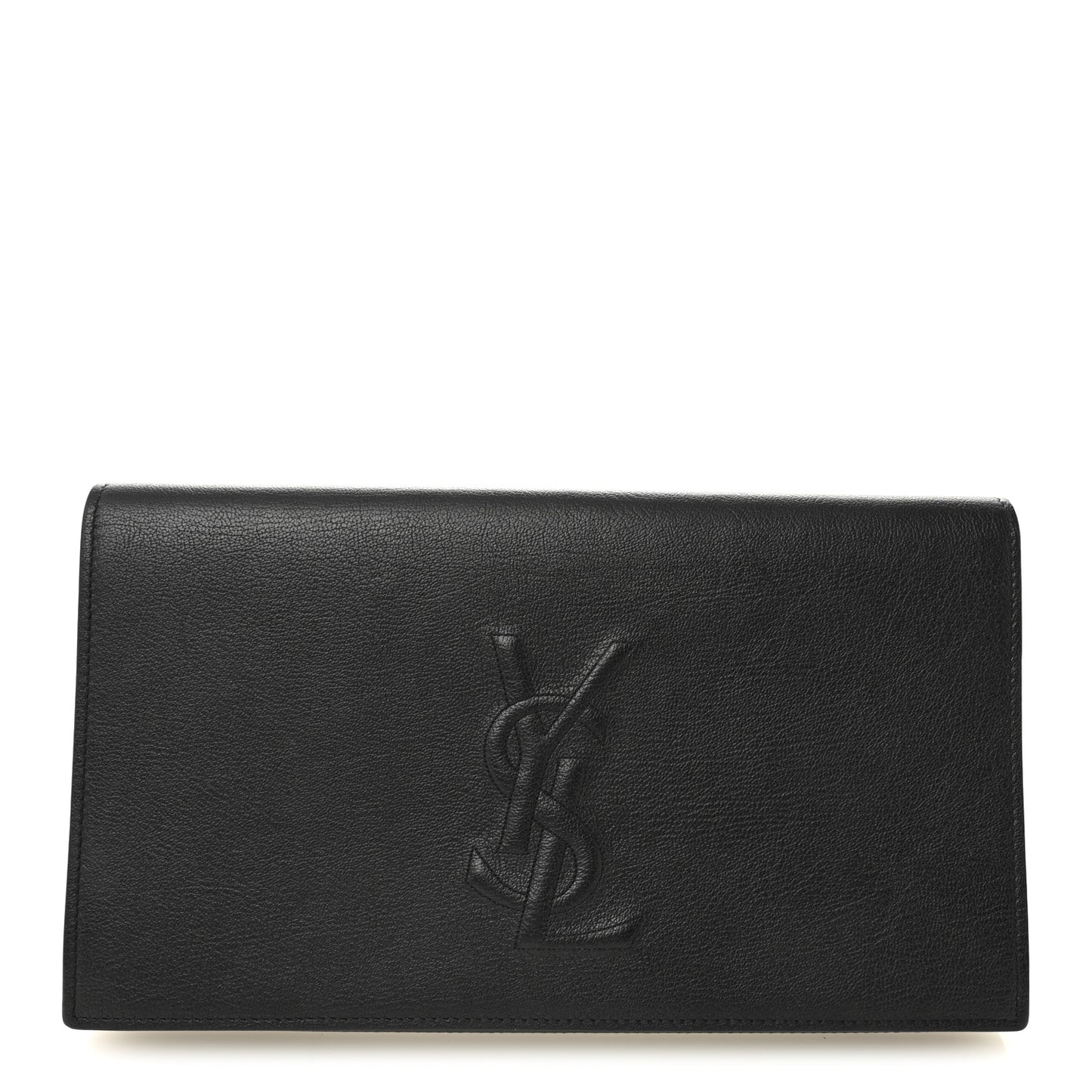 Calfskin Monogram Large Belle De Jour Clutch Black