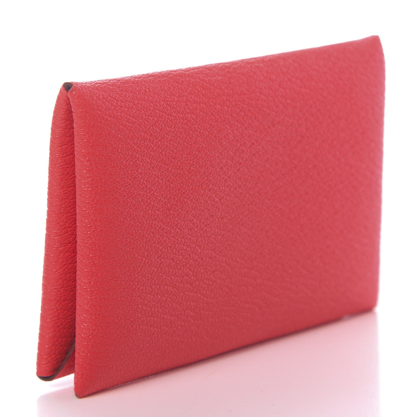 Chevre Mysore Verso Calvi Card Case Rose Texas Quebracho
