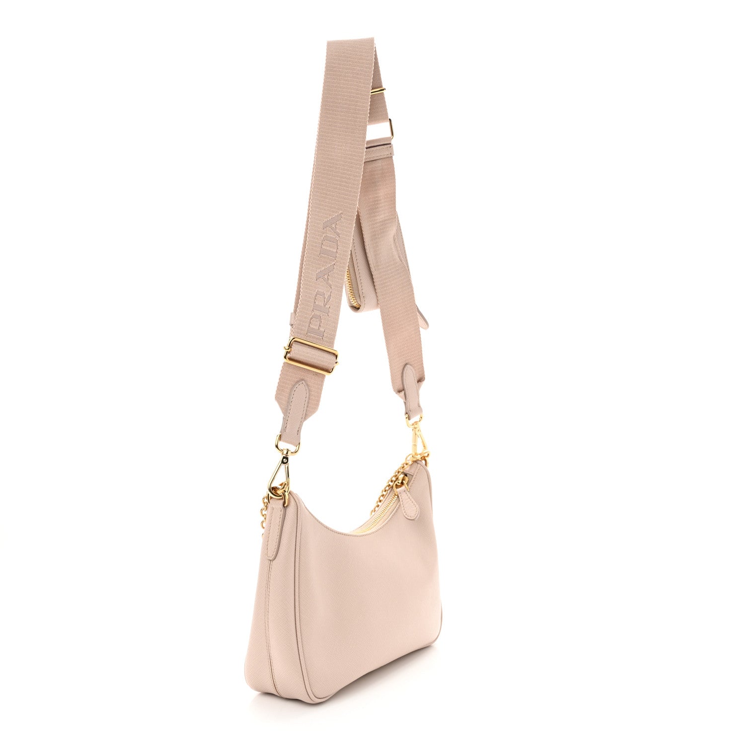 Prada Saffiano Re-Edition 2005 Shoulder Bag Cammeo Beige 3 of 12