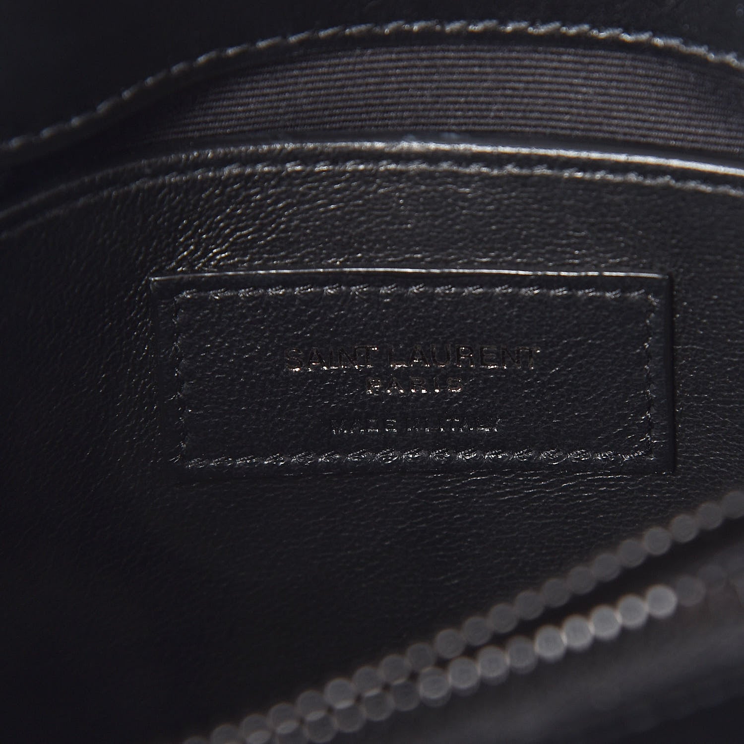 Saint Laurent Calfskin Y Quilted Monogram Small Loulou Chain Satchel Black 7 of 9