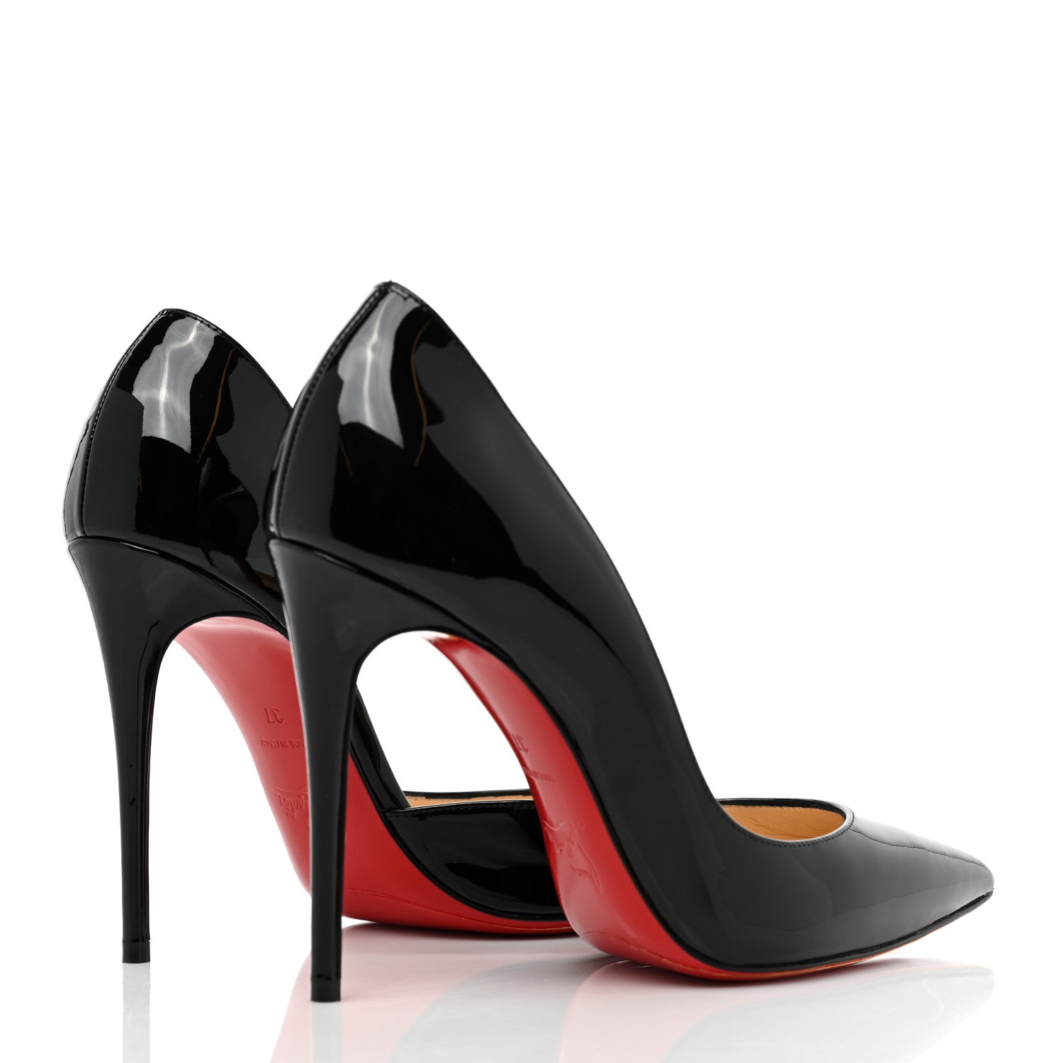 Christian Louboutin Patent Iriza 100 Pumps 37 Black 4 of 14