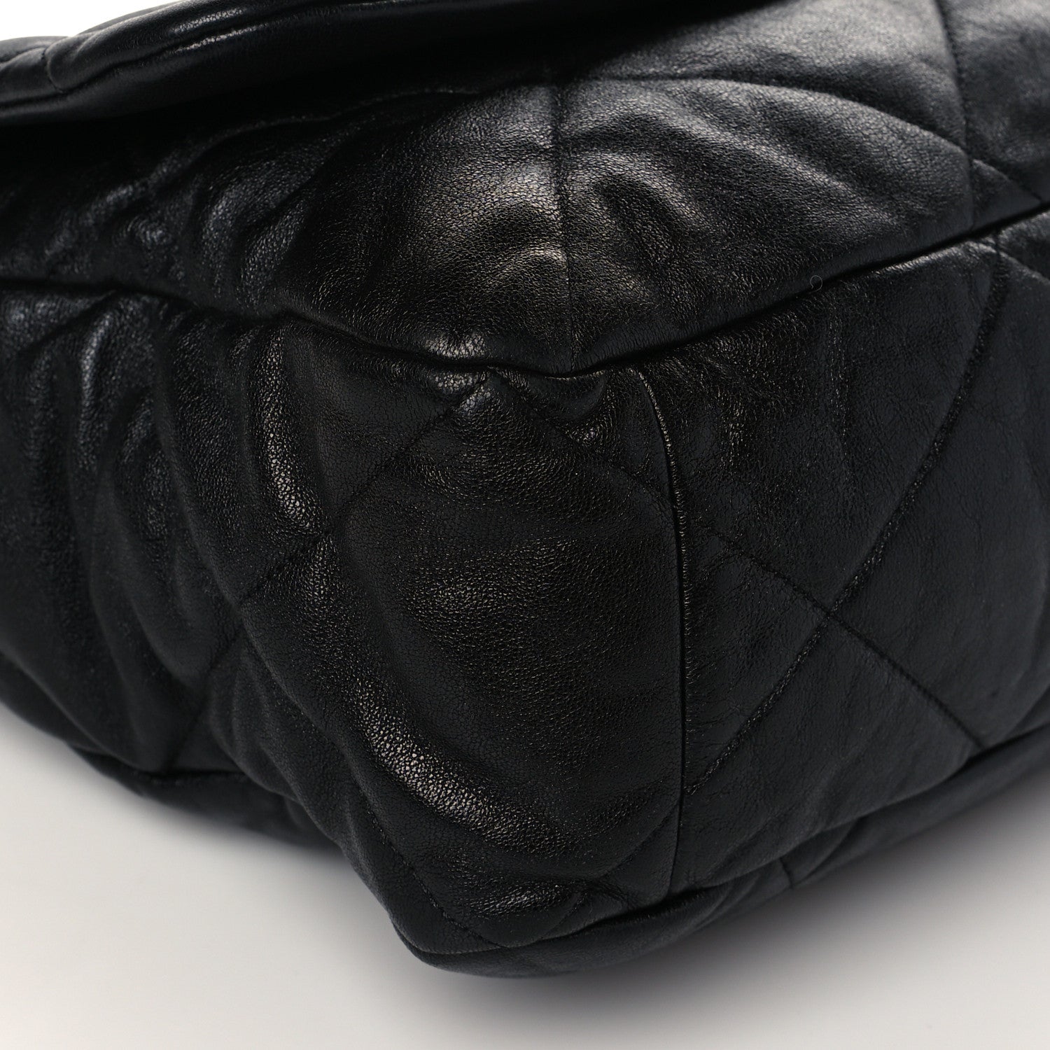 Chanel Lambskin Quilted Maxi Chanel 19 Flap Black 9 of 10