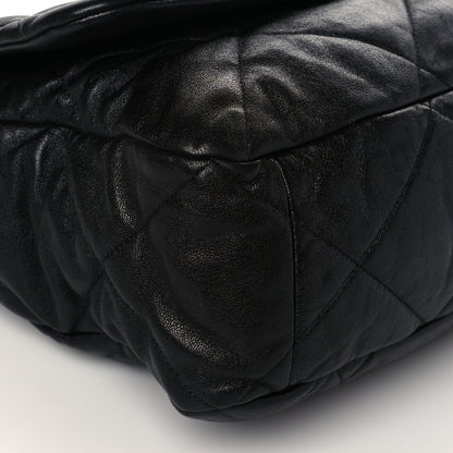 Chanel Lambskin Quilted Maxi Chanel 19 Flap Black 9 of 10