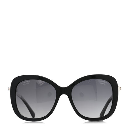 Chanel Acetate Pearl Sunglasses Black 2 of 7