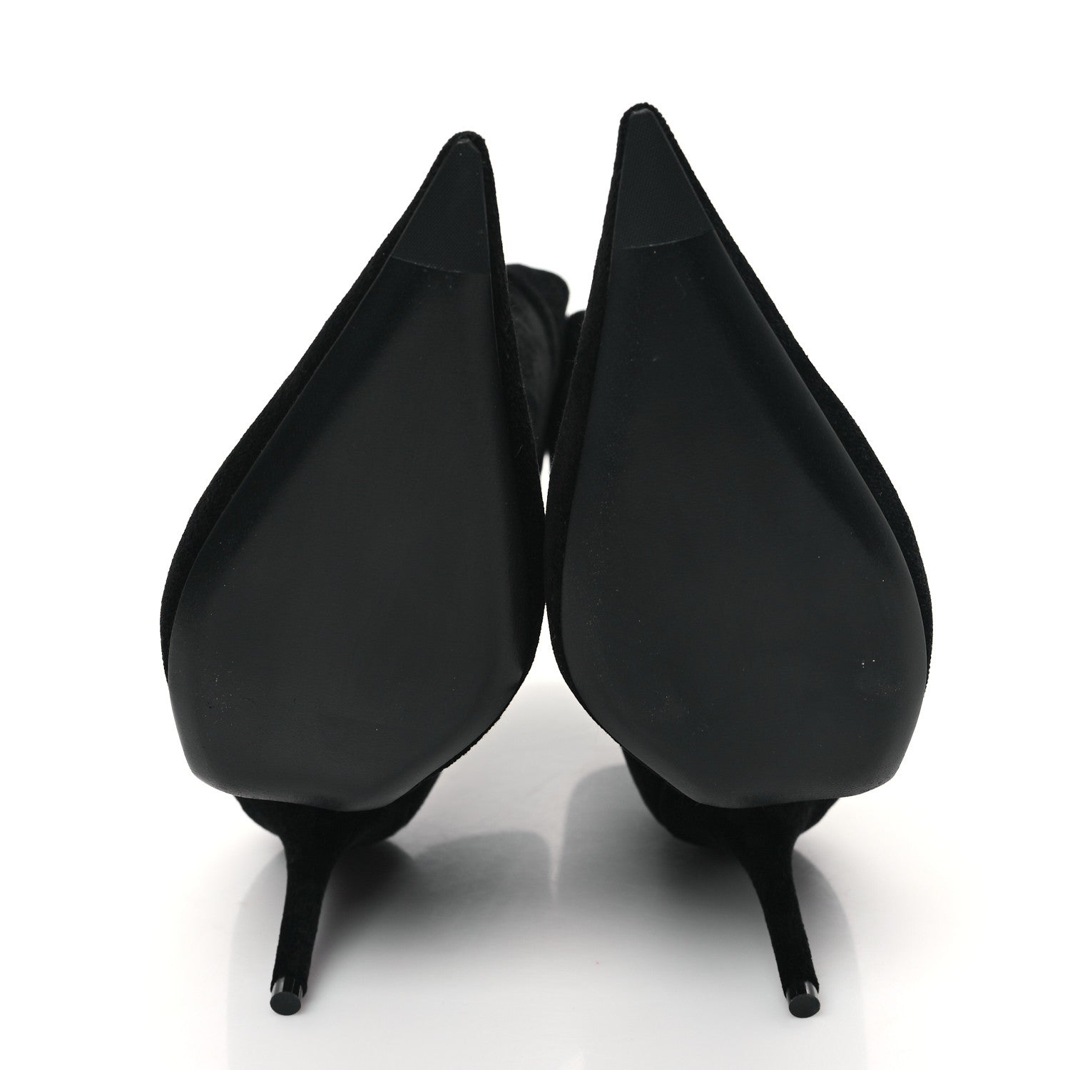 Balenciaga Velvet Spandex Extreme Pointed Toe Knife Ankle Boots 38 Black 5 of 8