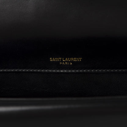 Saint Laurent Smooth Calfskin Monogram Medium Sulpice Shoulder Bag Black 8 of 12