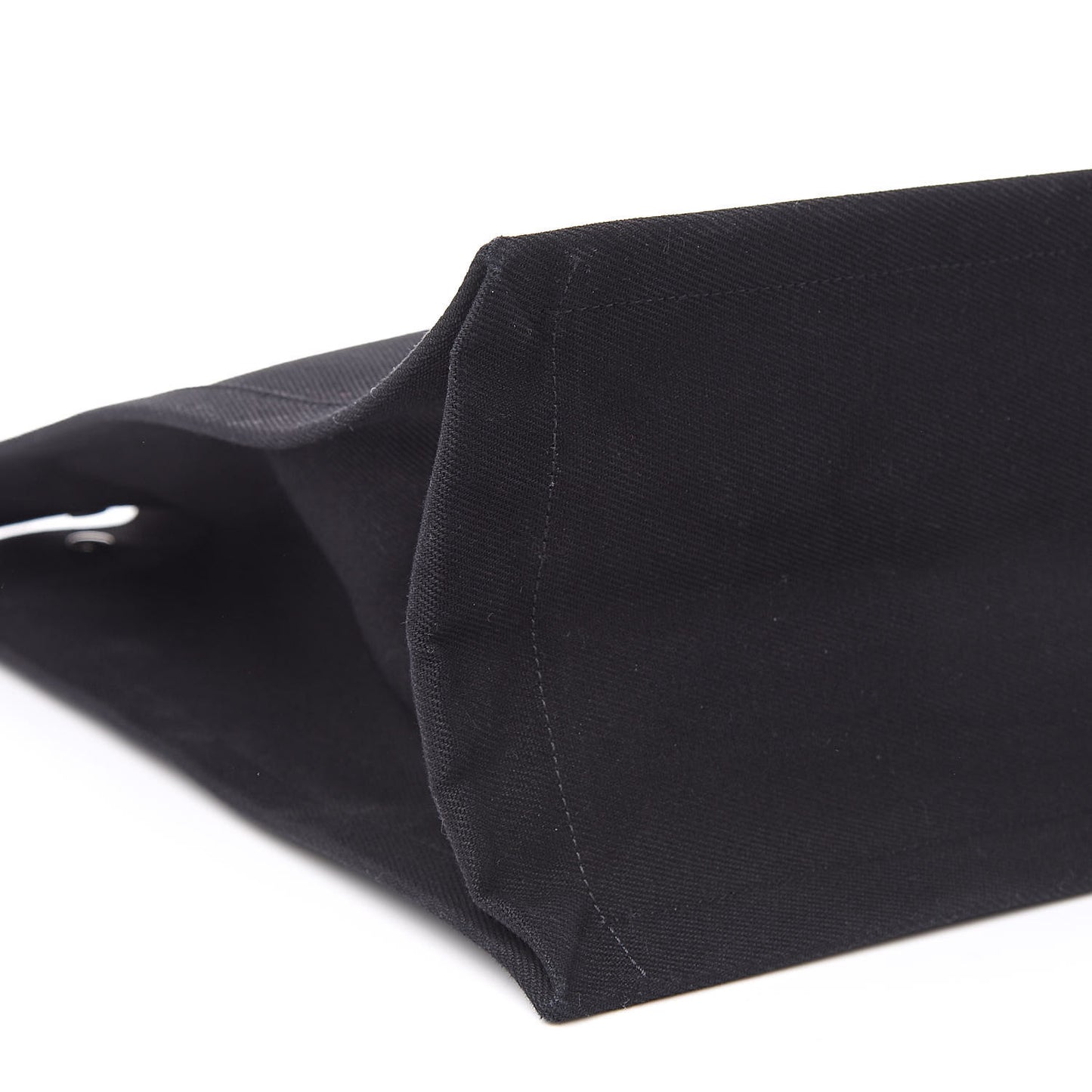 Linen Calfskin Rive Gauche Tote Black