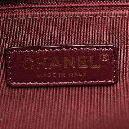 Chanel Glazed Calfskin Quilted Gold Bar Tote Black 7 of 13