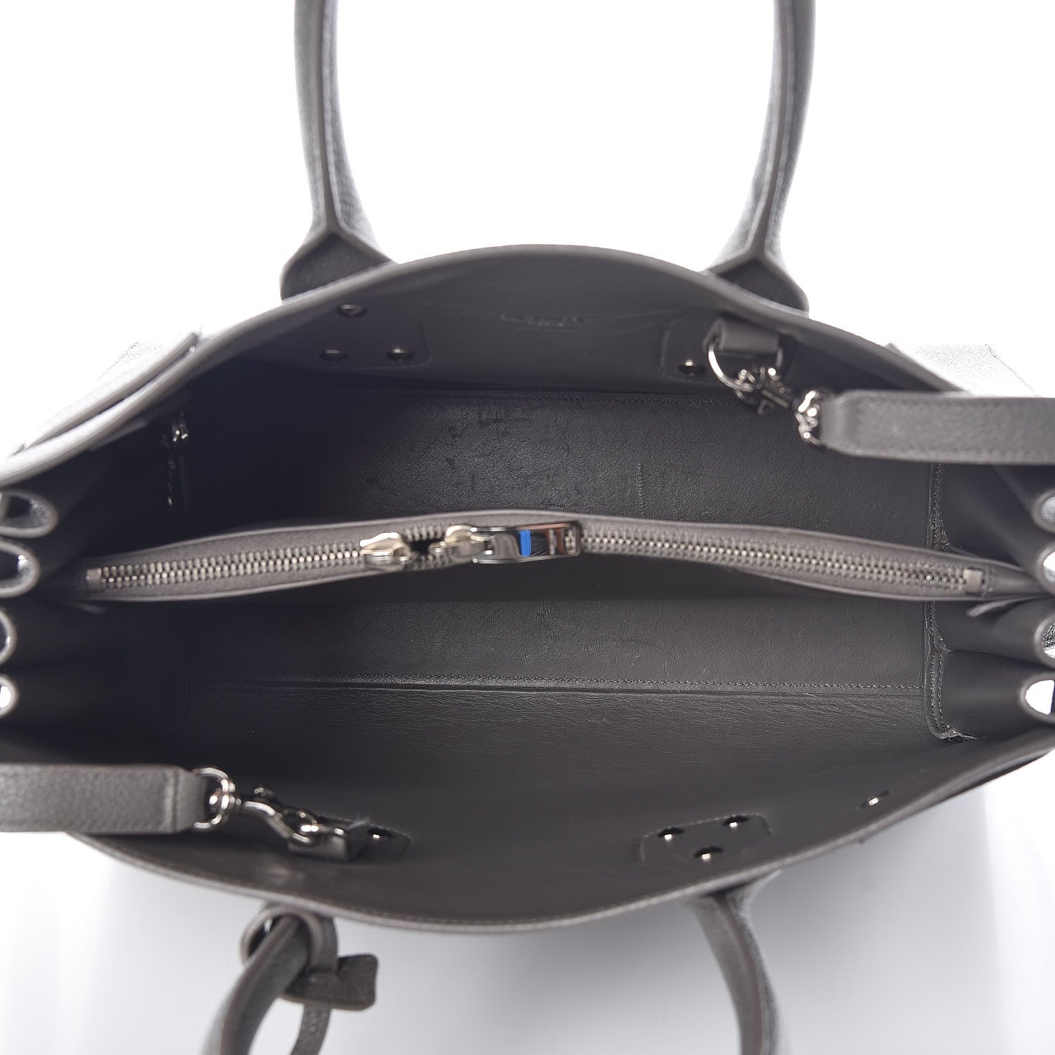 Saint Laurent Grained Calfskin Small Sac De Jour Fog 5 of 32