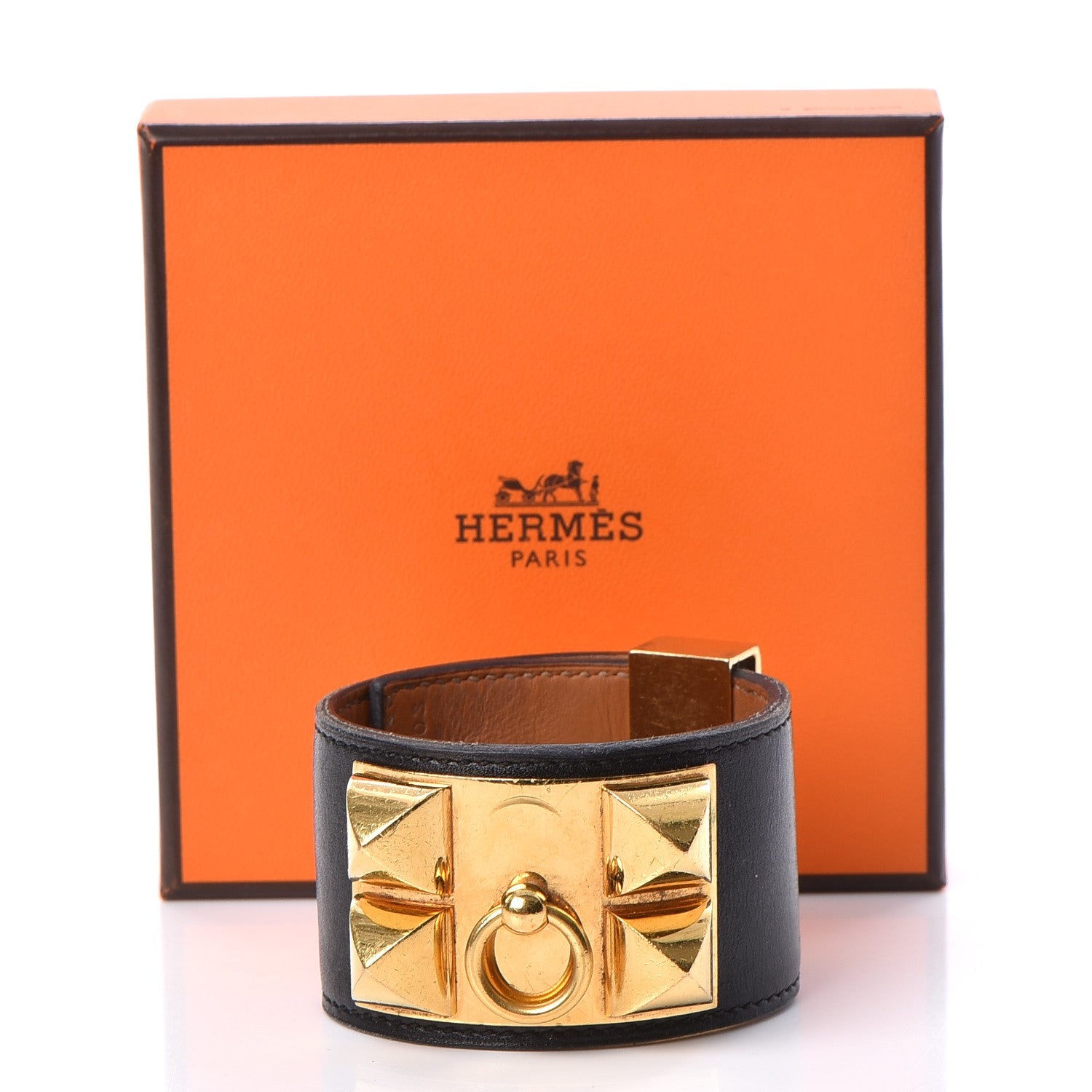 Hermes Box Collier De Chien CDC Bracelet S Black 10 of 10